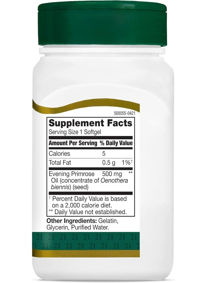 القرن الحادي والعشرون زيت زهرة الربيع المسائية - 60 كبسولة جل لينة - Image 3